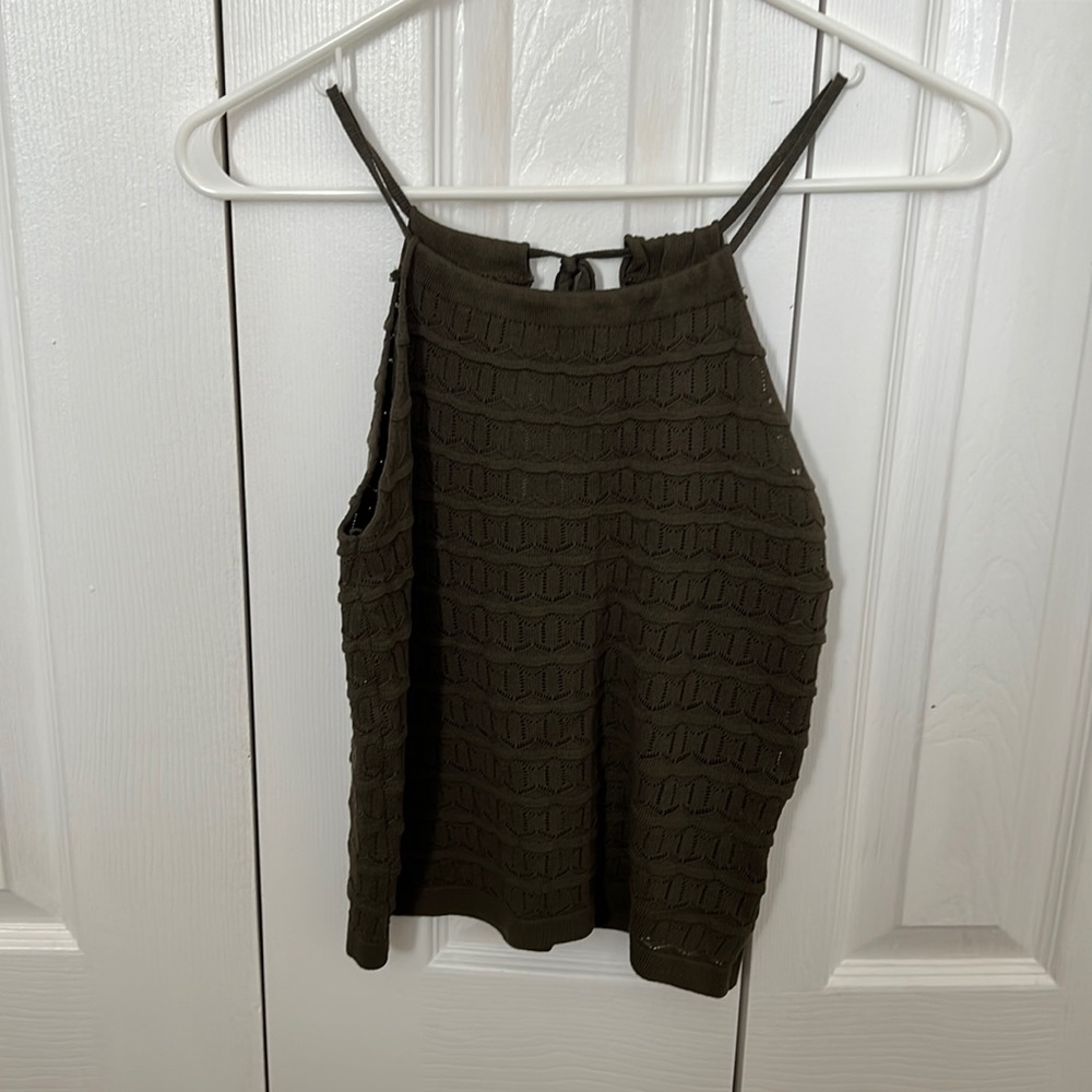 Size M Army Green Shein crop top
